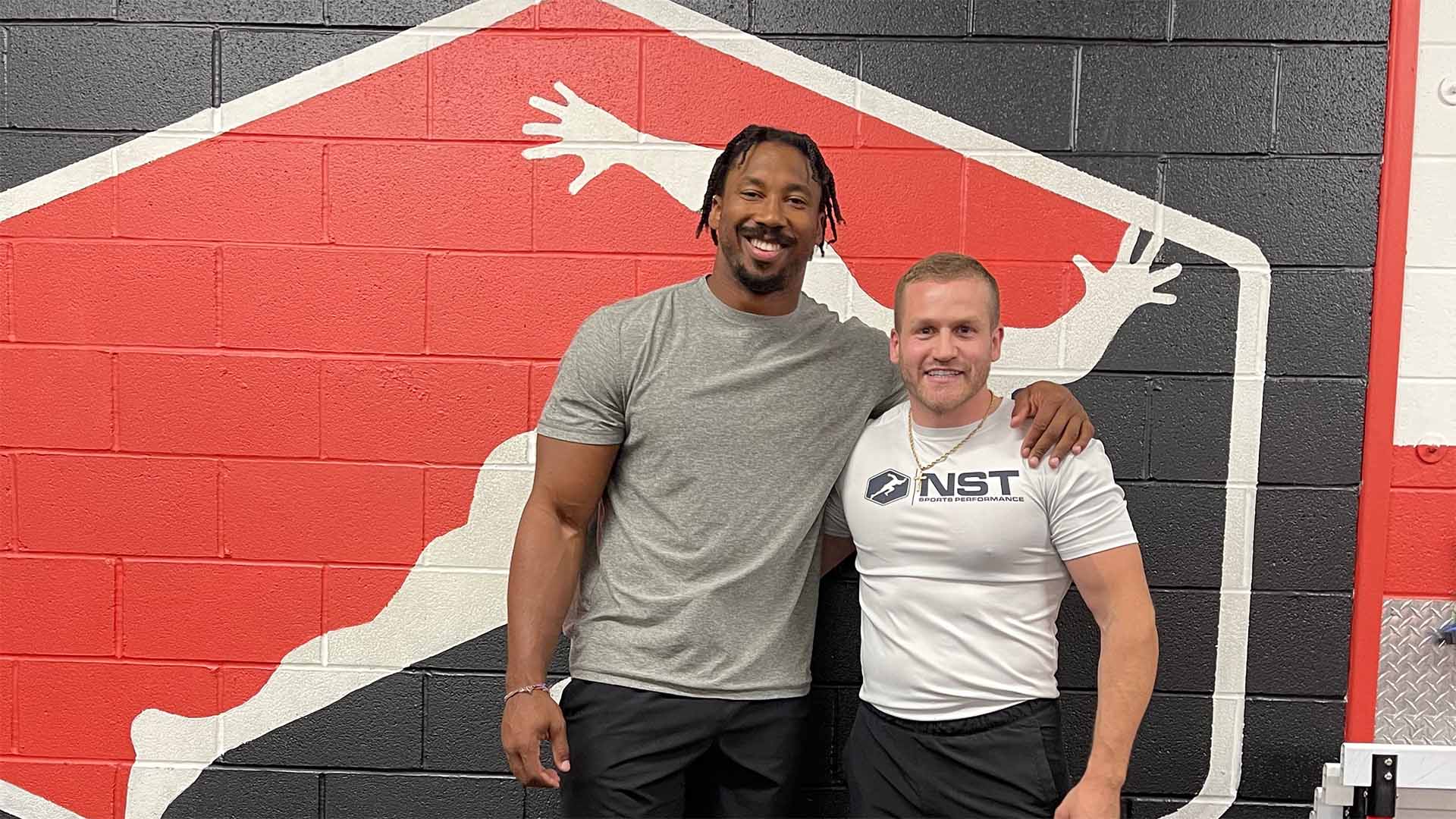 Myles Garrett training at NST Sports Performance facility - NFL athlete nervous system training